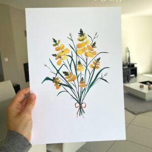 Aquarelle : bouquet d'été