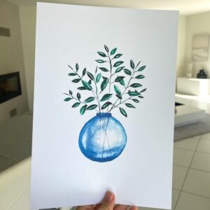 Aquarelle : ma jolie plante 2